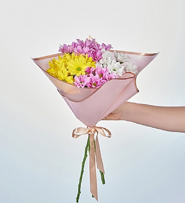 Renkli Papatyalar iek Buketi